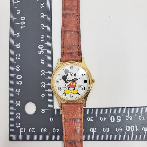 Disney X Lorus Mickey Mouse Mother of Peral VTG Watch main image 12